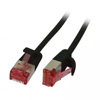 Patchkabel RJ45 - CAT6 250 Mhz - 5 m schwarz - U/FTP - Slimline rund Ø 3,6 mm - Synergy 21