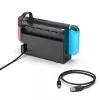 Dockingstation UNITEK G1002D für Nintendo Switch Kabelgebunden Schwarz