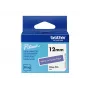 Etikettierband Brother BTAG-F35 Weiß auf Lila 1,2 cm 4 m