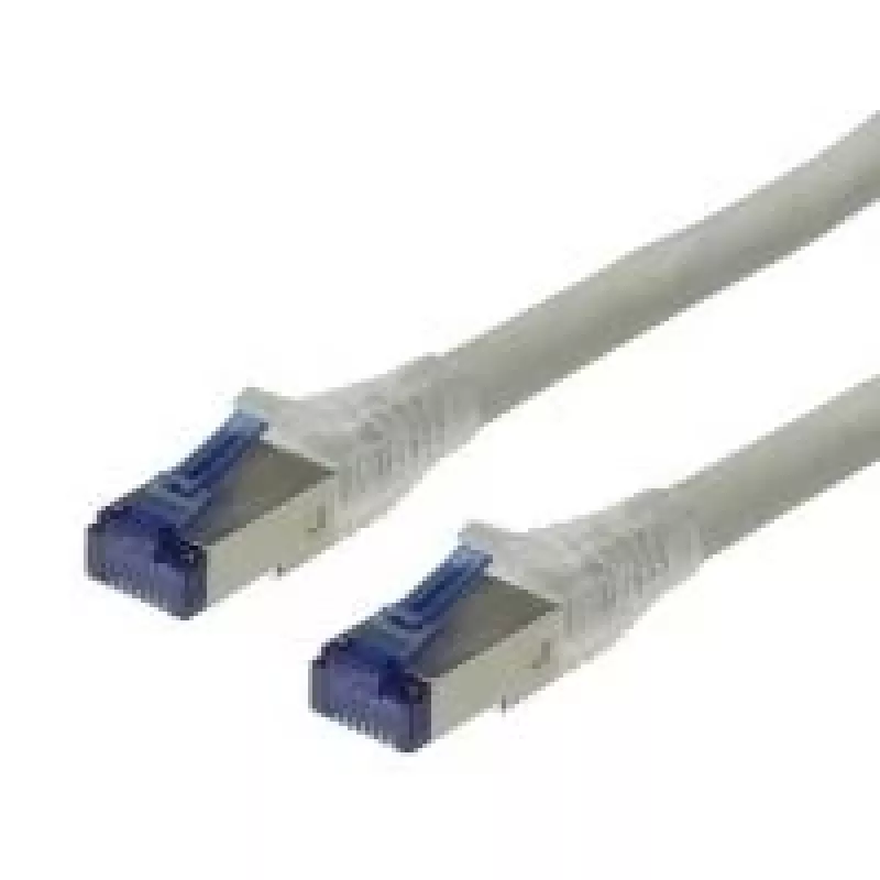 ROLINE Patchkabel Kat.6A (Klasse EA) S/FTP (PiMF) - Massivleiter - grau - 20 m