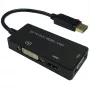 12993153, 0,1 m, DisplayPort, VGA D-Sub + HDMI + DVI, Stecker, Buchse, Gerade