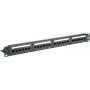 Patchpanel - Rackmontage - CAT 6a - UTP - RJ-45 X 24 - Schwarz - 48,3 cm (1 Zoll)
