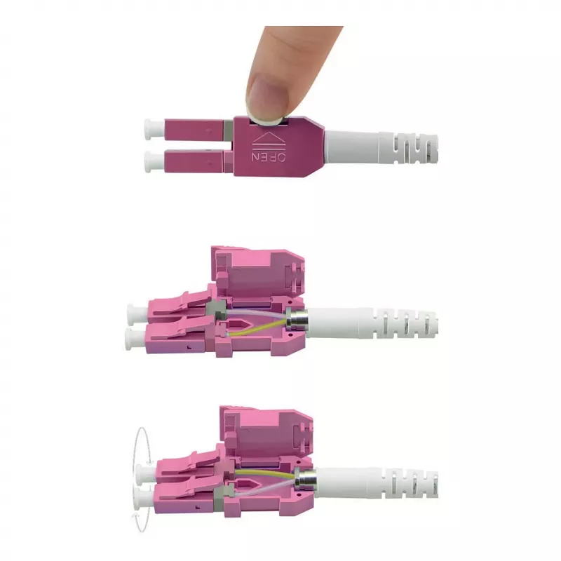 ROLINE LWL-Kabel UNIBOOT Multimode 50/125µm OM4 LC Duplex 5m - Kabel - Multimode-Faser