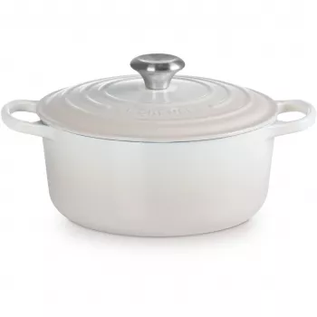 Le Creuset Signature Bräter rund 24 cm Meringue (21177247164430)