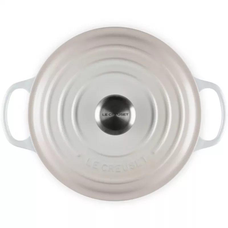 Le Creuset Signature Bräter rund 24 cm Meringue (21177247164430)