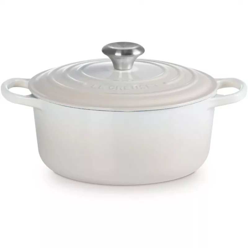 Le Creuset Signature Bräter rund 24 cm Meringue (21177247164430)