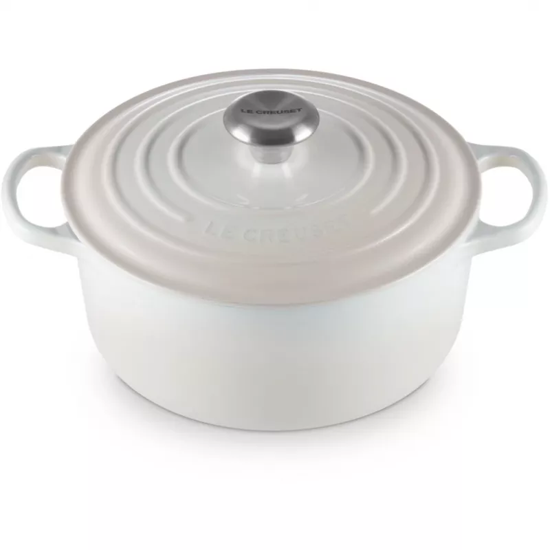 Le Creuset Signature Bräter rund 24 cm Meringue (21177247164430)