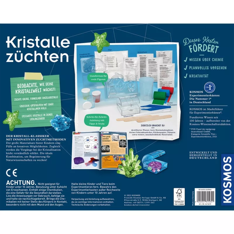 Kristalle züchten, Experimentierkasten
