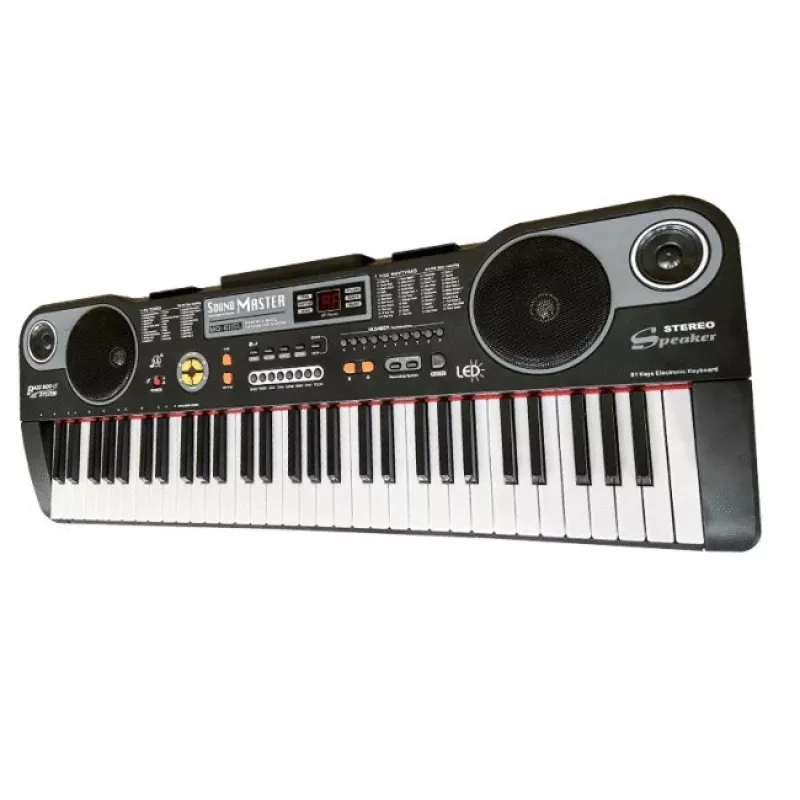 MQ 6115L - Tastatur mit Mikrofon zum Erlernen des Spielens, entwickelt für Kinder
