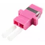 EFB-Elektronik Kupplung LC Duplex OM4 einteilig, heather violett, Keramikhülse, SC Simplex