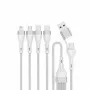 4smarts 541024 USB-Kabel 1,2 m USB A/USB C USB C/Micro USB-A/Lightning Weiß (541024)