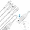 4smarts 541024 USB-Kabel 1,2 m USB A/USB C USB C/Micro USB-A/Lightning Weiß (541024)