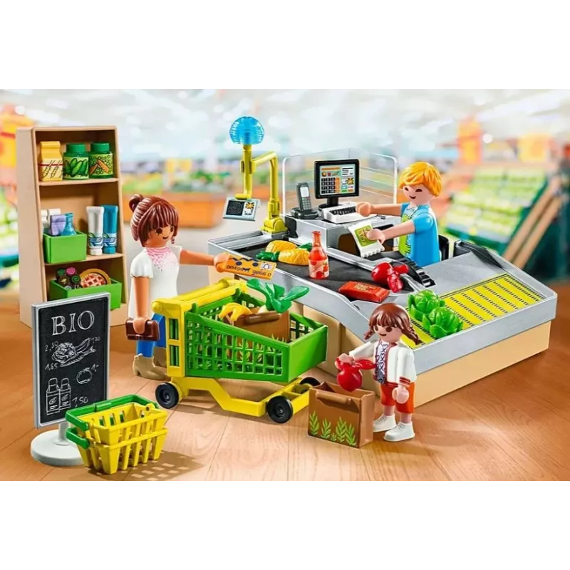 Playmobil Supermarkt Spielset 71648 Mehrfarbig Kunststoff für 3-4 Jahre