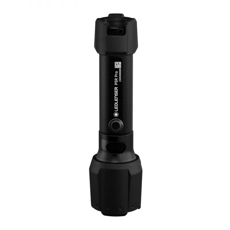 LED Lenser P5R Pro Handheld wiederaufladbare LED-Taschenlampe, schwarz, Modell 503101