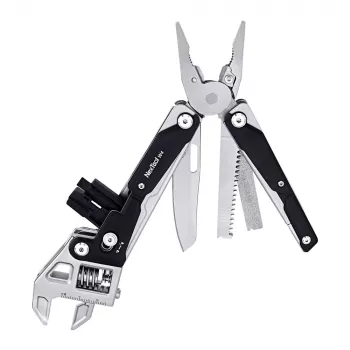 Multitool verstellbarer Schraubenschlüssel Nextool NE20362A — Aluminiumgehäuse, 11 Werkzeuge, 207 mm ausgeklappt, 153 mm zusammengeklappt, 313 g