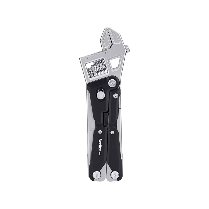 Multitool verstellbarer Schraubenschlüssel Nextool NE20362A — Aluminiumgehäuse, 11 Werkzeuge, 207 mm ausgeklappt, 153 mm zusammengeklappt, 313 g