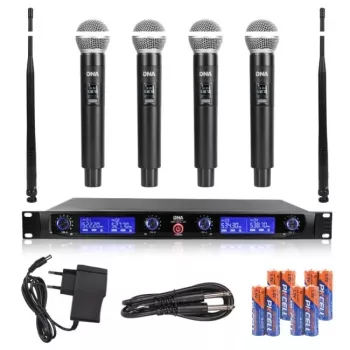 DNA WM4 Vocal Set - Set (Funkmikrofon, 4x Handsender, UHF-Soundsystem)