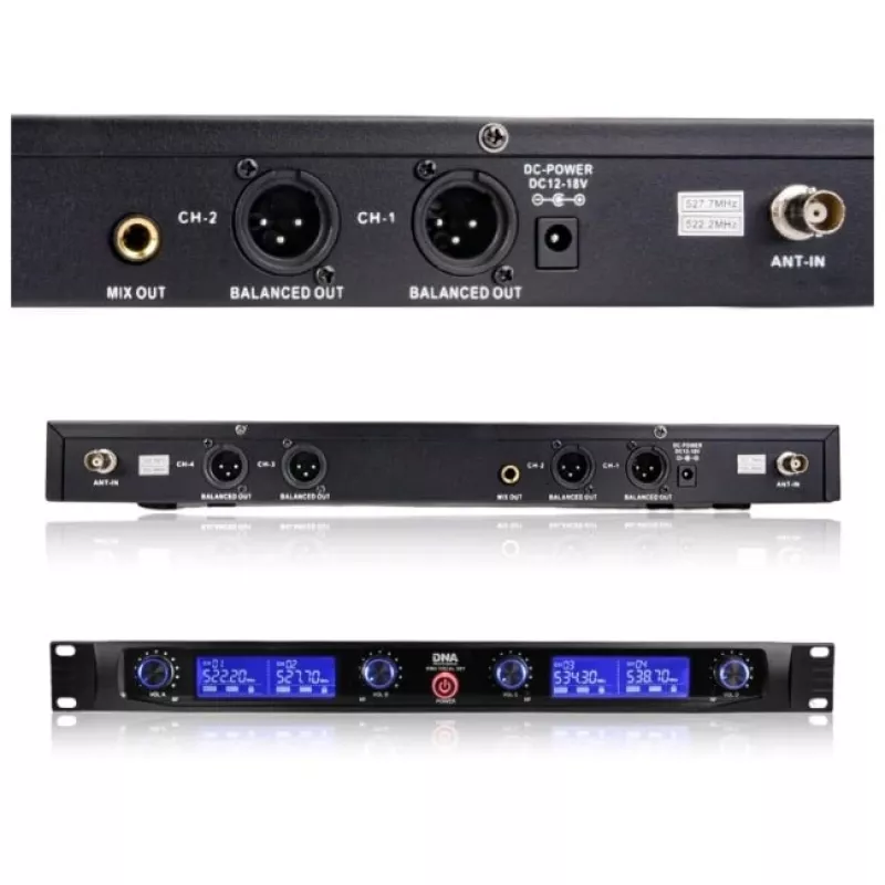 DNA WM4 Vocal Set - Set (Funkmikrofon, 4x Handsender, UHF-Soundsystem)