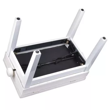 V-TONE ŁAWA 2 WH - piano bench with storage compartment and Höhe adjustment, Weiß