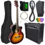 V-TONE EAG SET SB - Set (4/4 elektroakustische Gitarre + Verstärker), sunburst