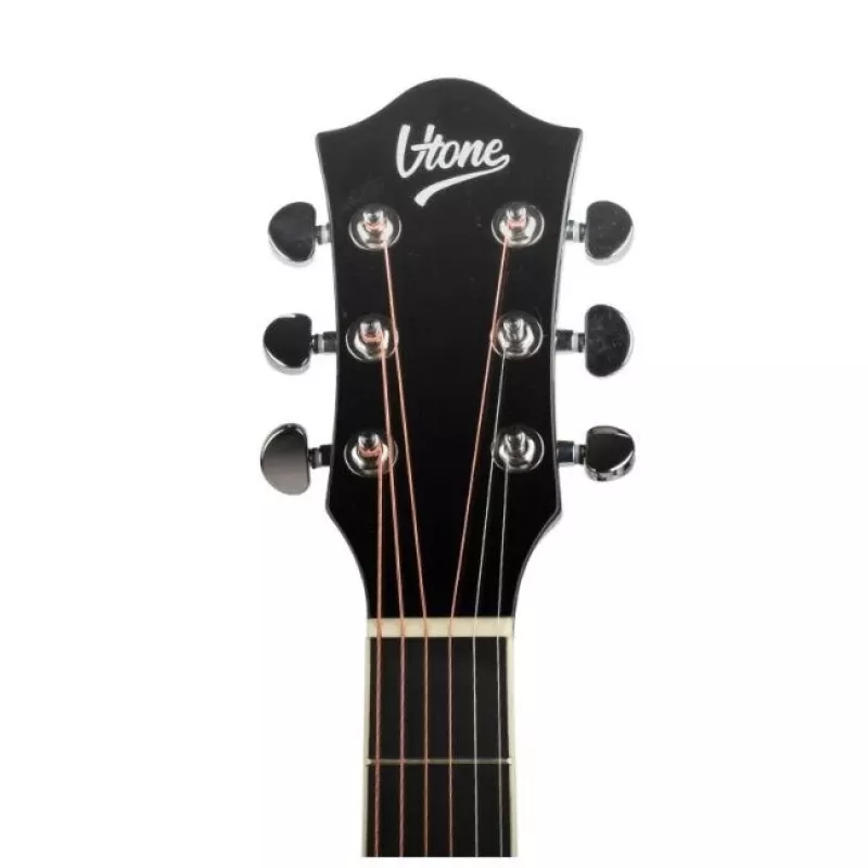 V-TONE AG Two BK - 4/4 Akustikgitarre, schwarz
