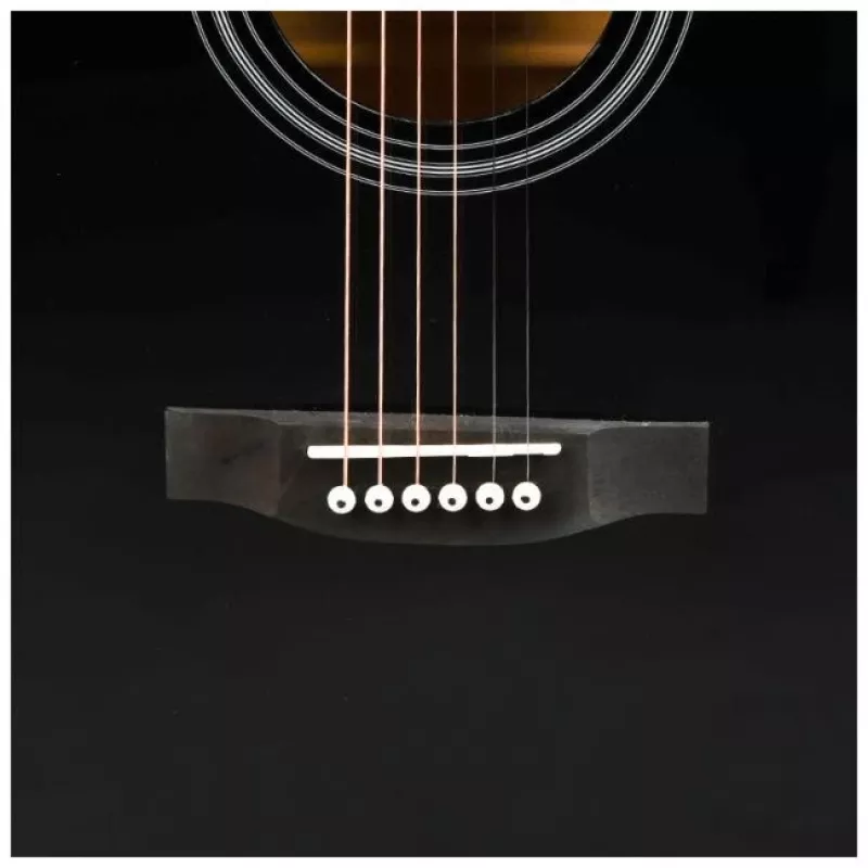 V-TONE AG Two BK - 4/4 Akustikgitarre, schwarz