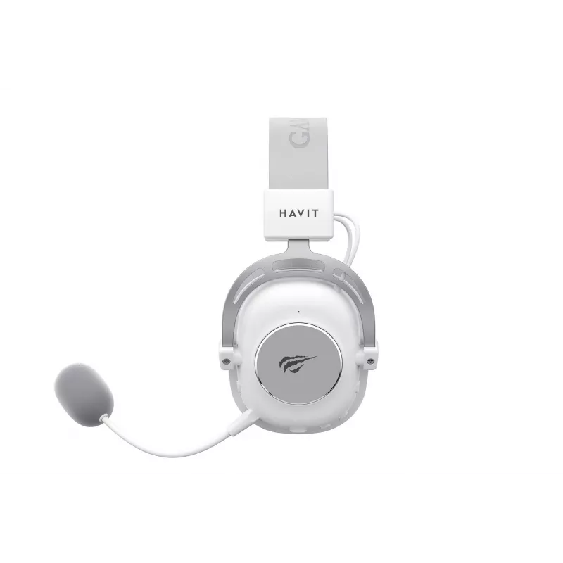 Over-Ear-Kopfhörer HAVIT H2002YG — 2,4G kabellos, Bluetooth, kabelgebunden, 20–20.000 Hz, 10 m Reichweite, 257 g (weiß/grau)