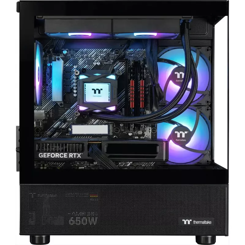 Desktop-PC THERMALTAKE FTW A-Line LCS 5060 D5 Gaming-PC, schwarz/transparent, Windows 11 Home