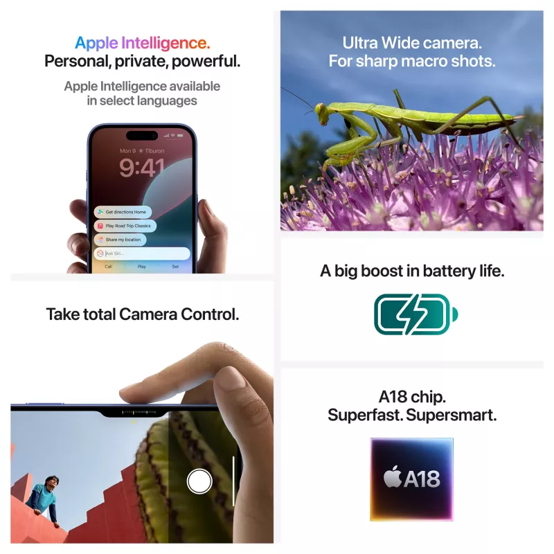 Apple iPhone 16 - Smartphone - 128 GB