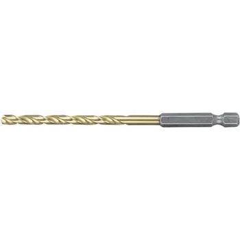 Makita D-14956 HSS TiN Metall-Spiralbohrer 1 Stück 4,2 mm Gesamtlänge 95 mm titanbeschichtet 1/4 Zoll
