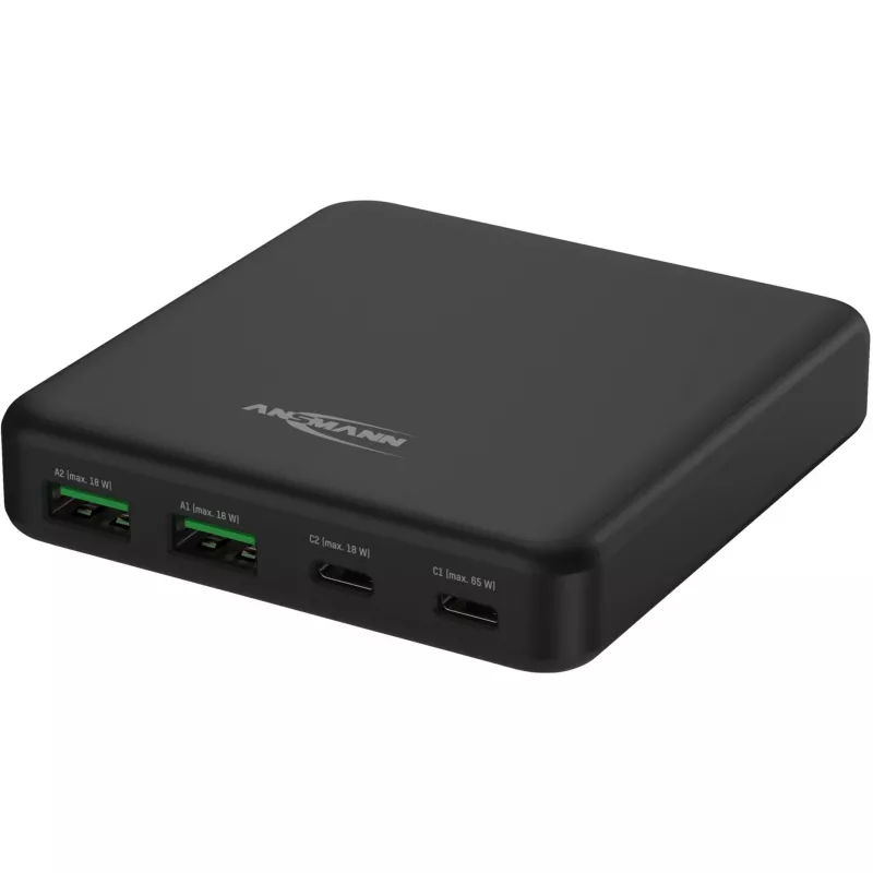 USB-Charger Desktop Charger DC465PD (schwarz, 65 Watt, PD, Quick Charge 3.0)