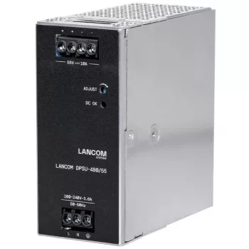 Netzteil Lancom Systems LANCOM DPSU-480/55 — 480 W, AC 100–240 V, TS35 DIN, schwarz/Stahl