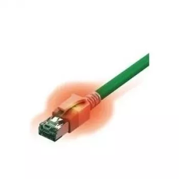 EasyLan saCon EasyLan DualBoot LED-Patchkabel S/FTP, Cat.6A, 0,5m, Grün - EasyLan DualBoot LED Patchkabel RJ45 S/FTP Cat.6A (Klasse EA)