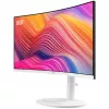 34 Zoll MSI Modern MD342CQPWDE gebogener VA-LCD-Monitor 3440×1440 UWQHD 21:9, 4 ms, 300 cd/m², USB-Hub, Lautsprecher, VESA, höhenverstellbar — Weiß
