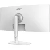 34 Zoll MSI Modern MD342CQPWDE gebogener VA-LCD-Monitor 3440×1440 UWQHD 21:9, 4 ms, 300 cd/m², USB-Hub, Lautsprecher, VESA, höhenverstellbar — Weiß