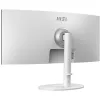 34 Zoll MSI Modern MD342CQPWDE gebogener VA-LCD-Monitor 3440×1440 UWQHD 21:9, 4 ms, 300 cd/m², USB-Hub, Lautsprecher, VESA, höhenverstellbar — Weiß