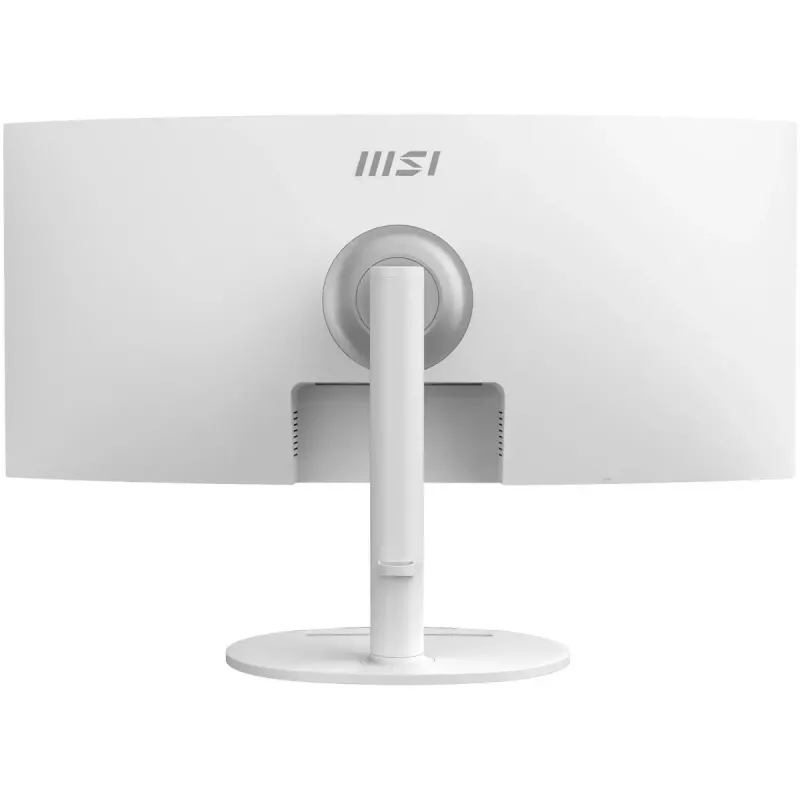 34 Zoll MSI Modern MD342CQPWDE gebogener VA-LCD-Monitor 3440×1440 UWQHD 21:9, 4 ms, 300 cd/m², USB-Hub, Lautsprecher, VESA, höhenverstellbar — Weiß