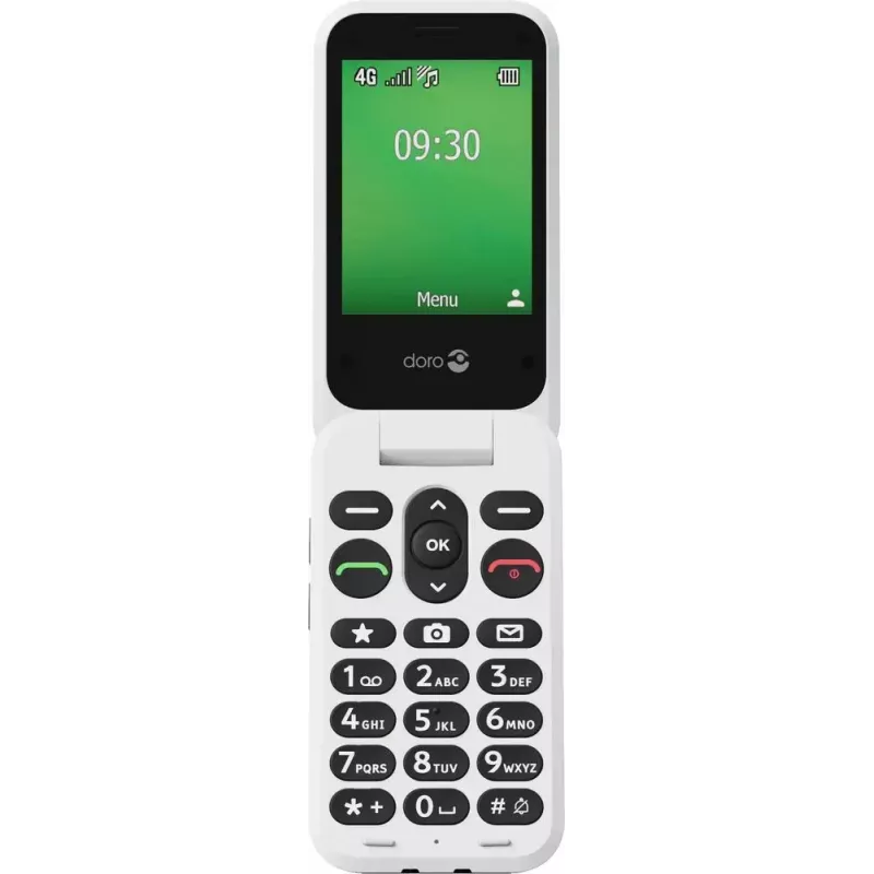 Feature-Phone Doro Leva E30 2,8 Zoll 1150 mAh Schwarz Weiß