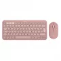 Logitech Pebble 2 Combo Tastatur Maus inklusive Universal RF Wireless + Bluetooth QWERTZ Deutsch Rosa (920-012205)