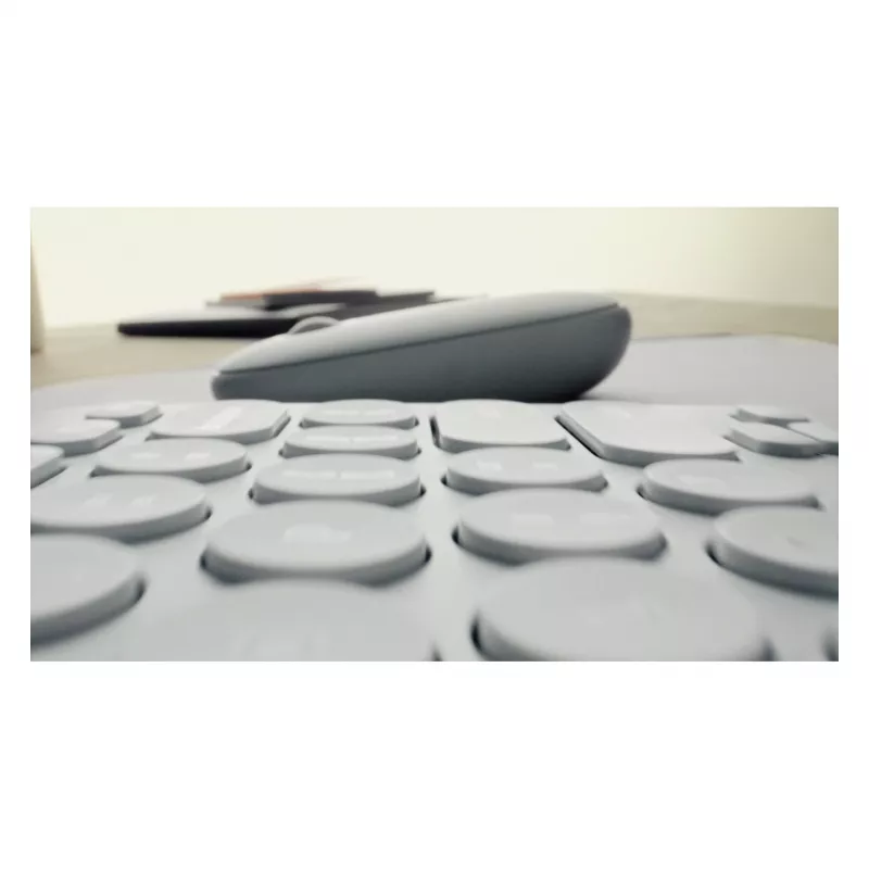 Logitech Pebble 2 Combo Tastatur Maus inklusive Universal RF Wireless + Bluetooth QWERTZ Deutsch Rosa (920-012205)