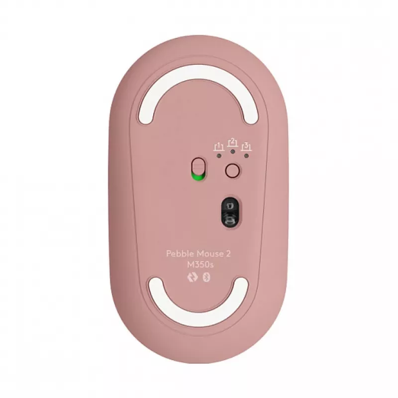 Logitech Pebble 2 Combo Tastatur Maus inklusive Universal RF Wireless + Bluetooth QWERTZ Deutsch Rosa (920-012205)