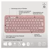Logitech Pebble 2 Combo Tastatur Maus inklusive Universal RF Wireless + Bluetooth QWERTZ Deutsch Rosa (920-012205)