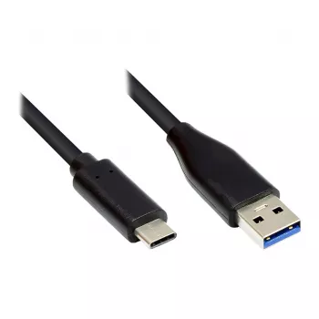 Good Connections GC-M0126 - 0,5 m - USB C - USB A - USB 3.2 Gen 1 (3.1 Gen 1) - 5000 Mbit/s - Schwarz