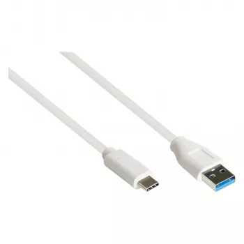 Good Connections 2831-AC010W – 1 m – USB A – USB C – USB 3.2 Gen 2 (3.1 Gen 2) – 10000 Mbit/s – Weiß