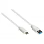 Good Connections 2831-AC010W – 1 m – USB A – USB C – USB 3.2 Gen 2 (3.1 Gen 2) – 10000 Mbit/s – Weiß