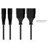 Euro-Verlängerung Euro-Stecker Typ C (gerade) an Euro-Buchse (gerade), schwarz, 0,75 mm², 1 m, Good (P0300-S010)