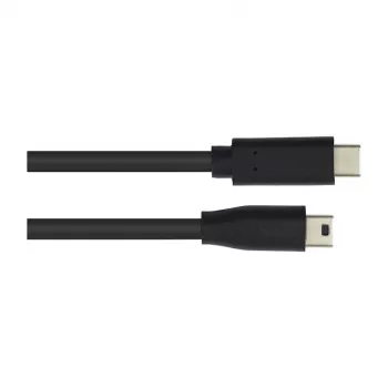 Verbindungskabel USB 2.0, USB-C(TM) Stecker auf Mini-B-5-Pin-Stecker, Schwarz, 3m, Good Connections (3310-CM030)