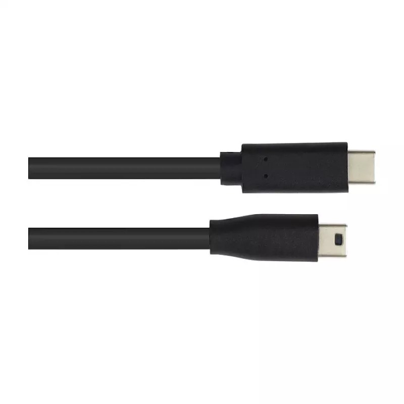 Verbindungskabel USB 2.0, USB-C(TM) Stecker auf Mini-B-5-Pin-Stecker, Schwarz, 3m, Good Connections (3310-CM030)