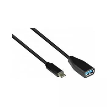Good Connections 2811-OTG - 0,1 m - USB C - USB A - USB 3.2 Gen 1 (3.1 Gen 1) - 5000 Mbit/s - Schwarz
