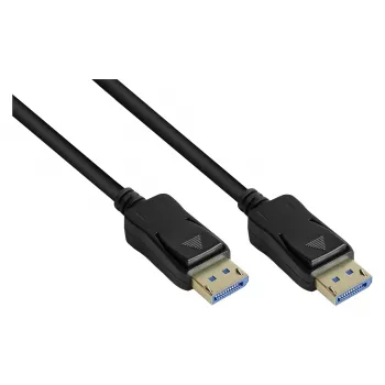 DisplayPort 2.0 Kabel, 54 Gbit/s, UHBR 13.5, 4K @240Hz / 8K @60Hz, Kupferleiter, schwarz, 1m, Good C (DP20-010)